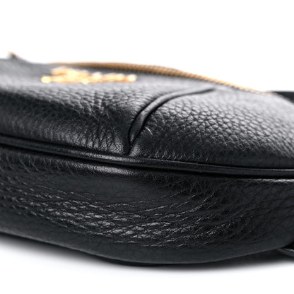 Prada Vitello Daino Small Belt Bag Black 11 of 12