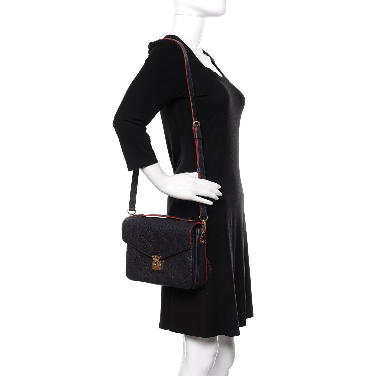 Louis Vuitton Empreinte Pochette Metis Marine Rouge 2 of 12