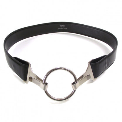 Gucci Leather Ring Belt Black 32 1 of 5