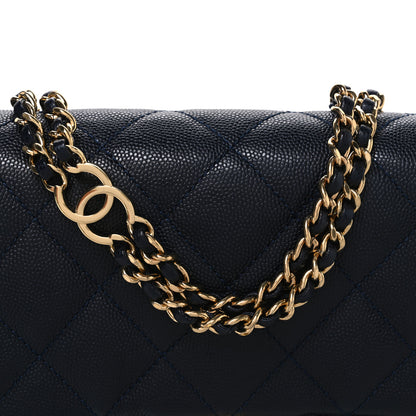 Chanel Caviar Quilted Mini CC You Flap Navy 8 of 10