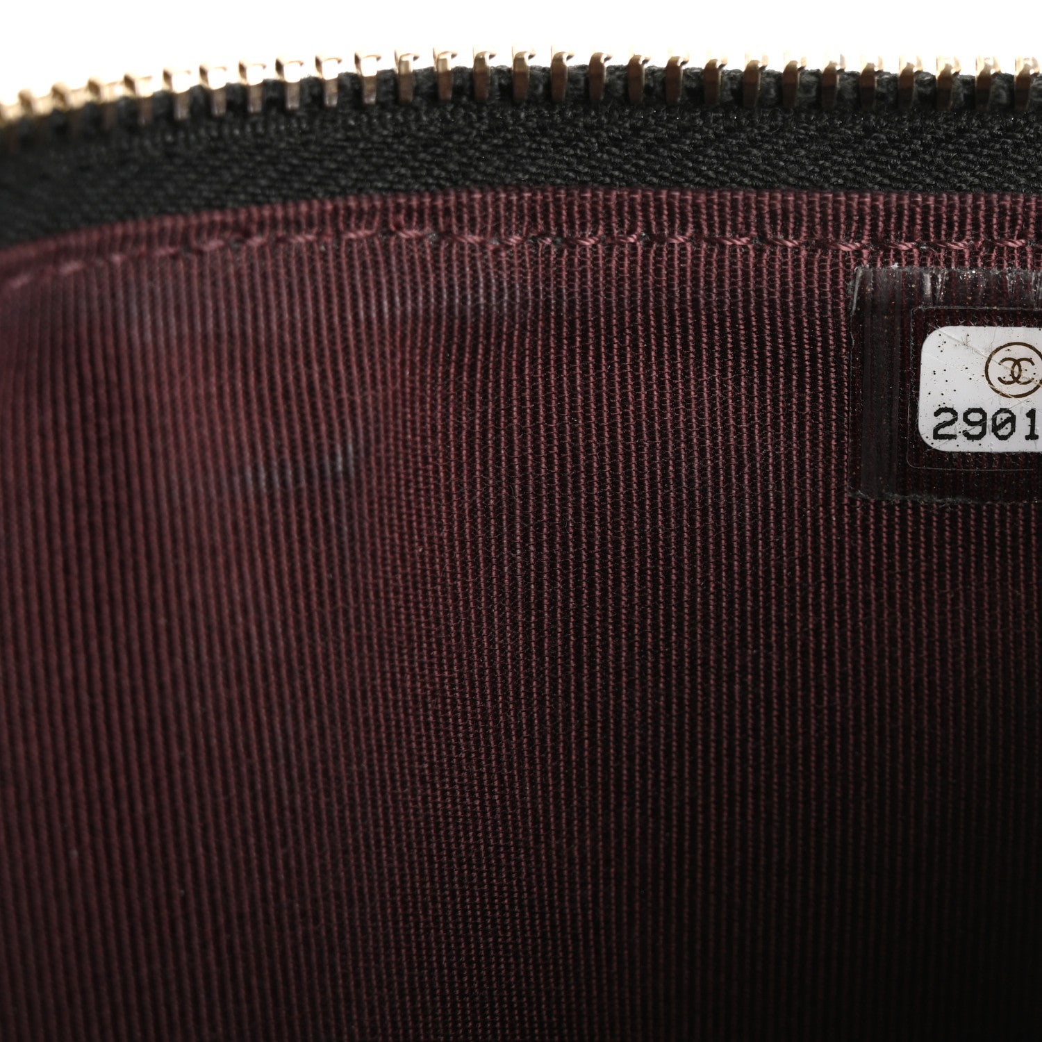 Chanel Iridescent Caviar Quilted Classic Flat Wallet Pouch Black 7 of 12