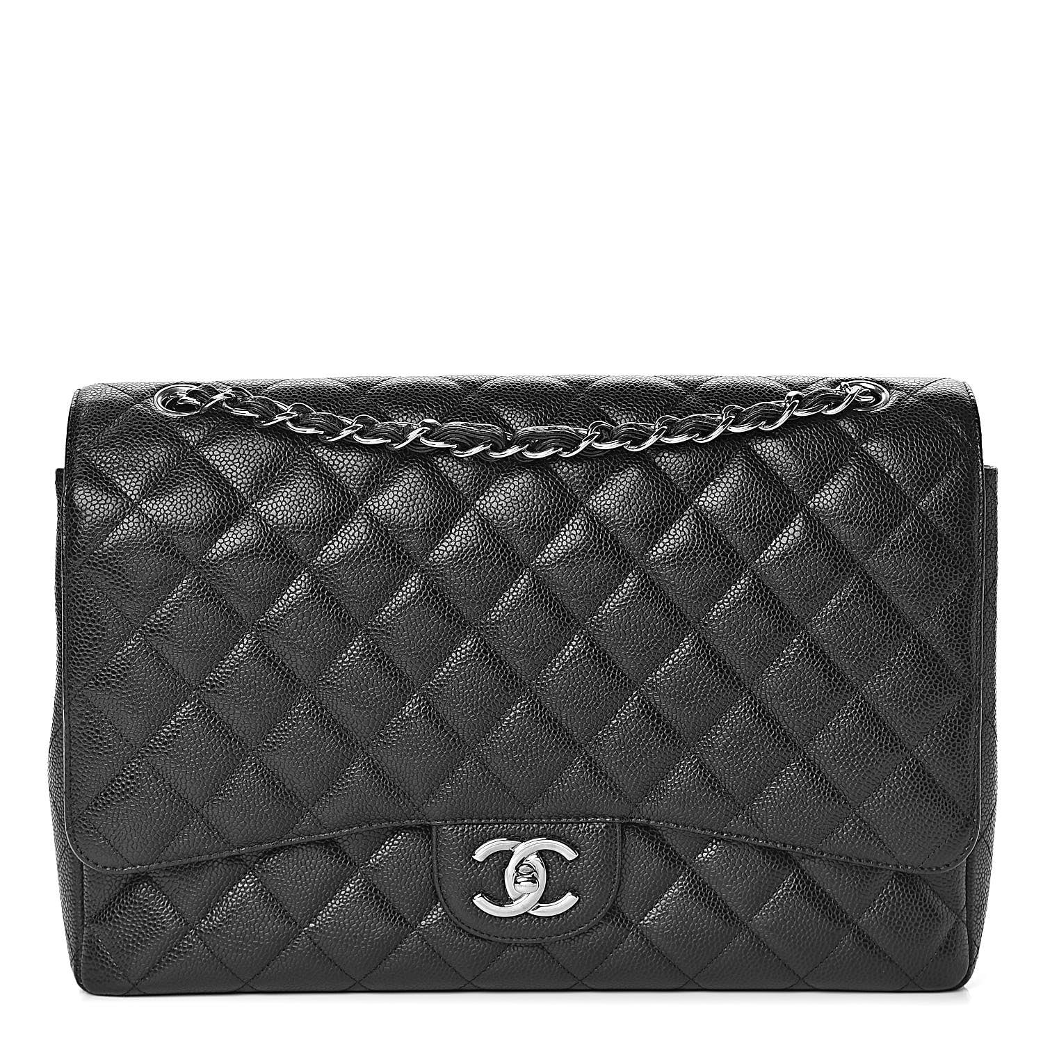 Chanel Caviar Quilted Maxi Double Flap Black 1 of 14