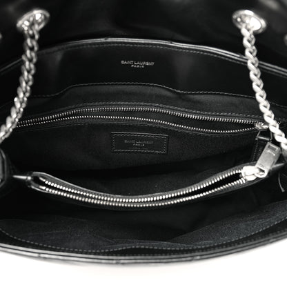 Saint Laurent Calfskin Y Quilted Monogram Medium Loulou Chain Satchel Black 5 of 10