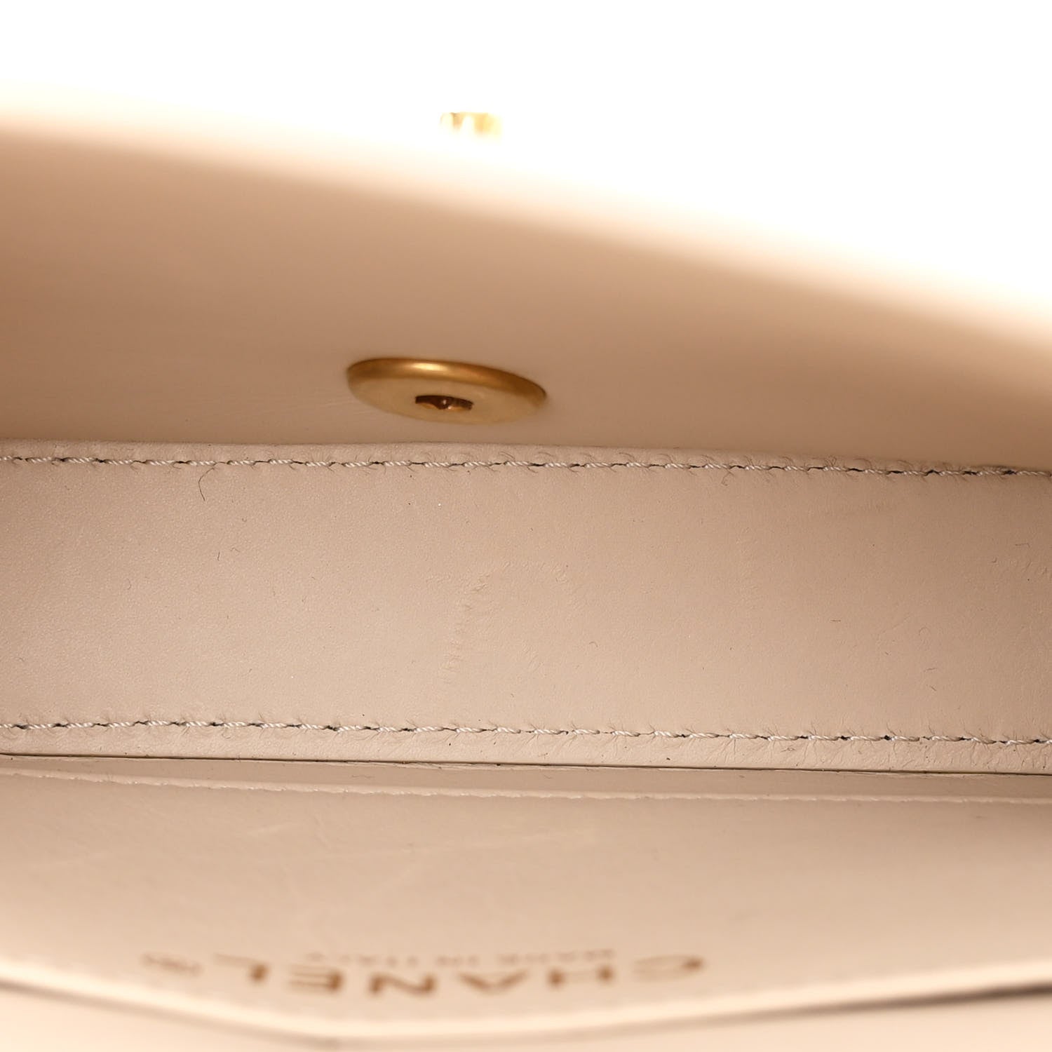 Chanel Calfskin Quilted Mini Nailed CC Flap Bag Beige 5 of 10