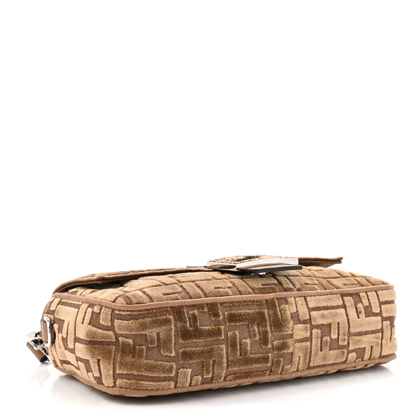 Velvet Jacquard FF Crystal Baguette Cappuccino