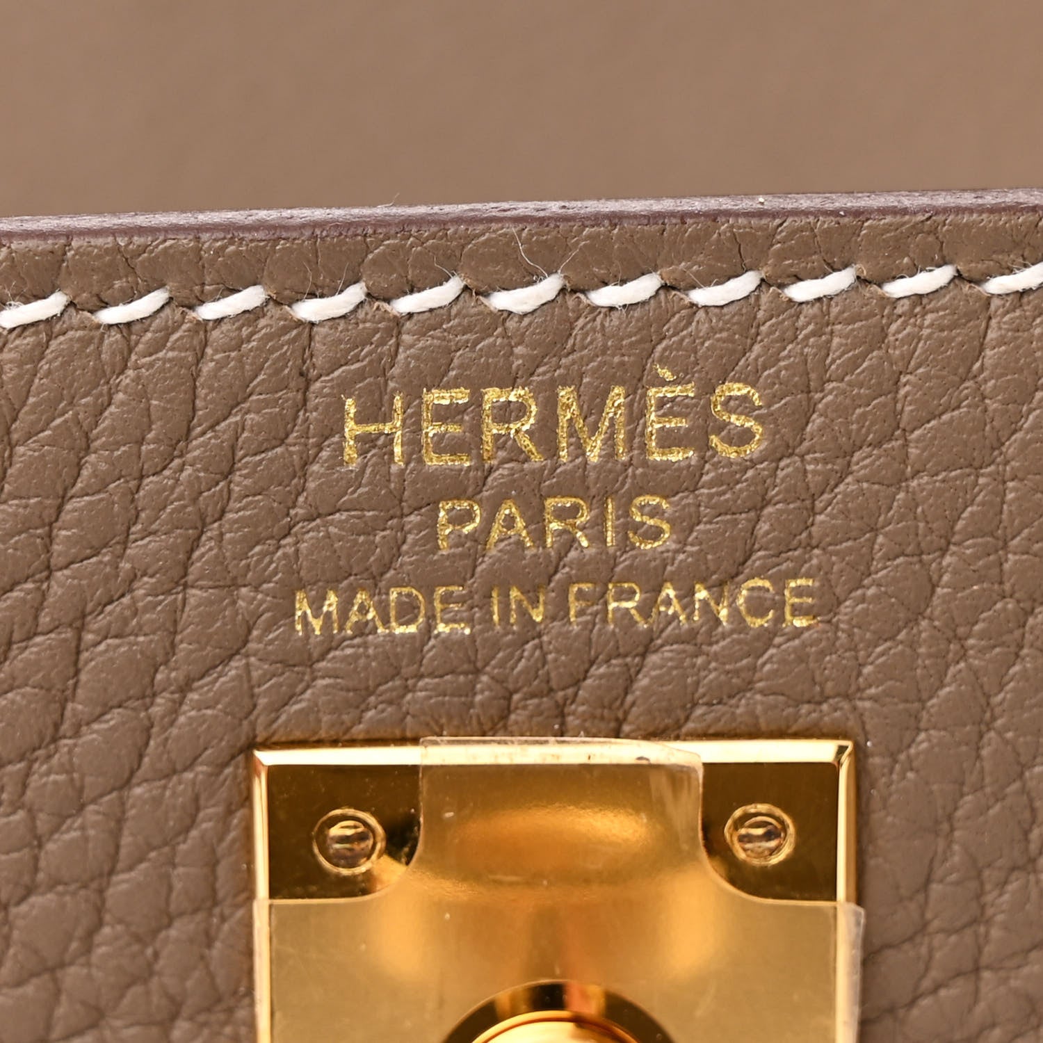 Hermes Togo Kelly Retourne 25 Etoupe 6 of 10
