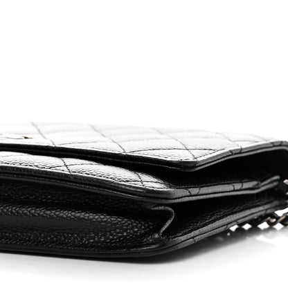 Chanel Caviar Quilted Wallet on Chain WOC Black 11 of 12