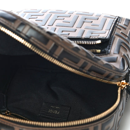 Fendi Vitello Bi-Color FF 1974 Embossed Mini Backpack Maya Black 7 of 9