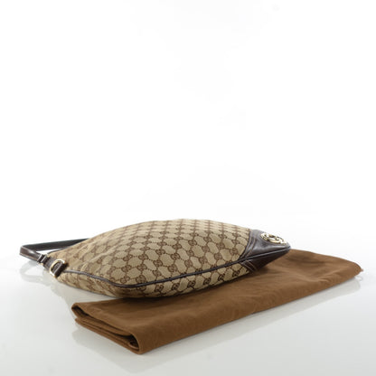 Gucci Monogram Medium New Britt Hobo Dark Brown 4 of 7