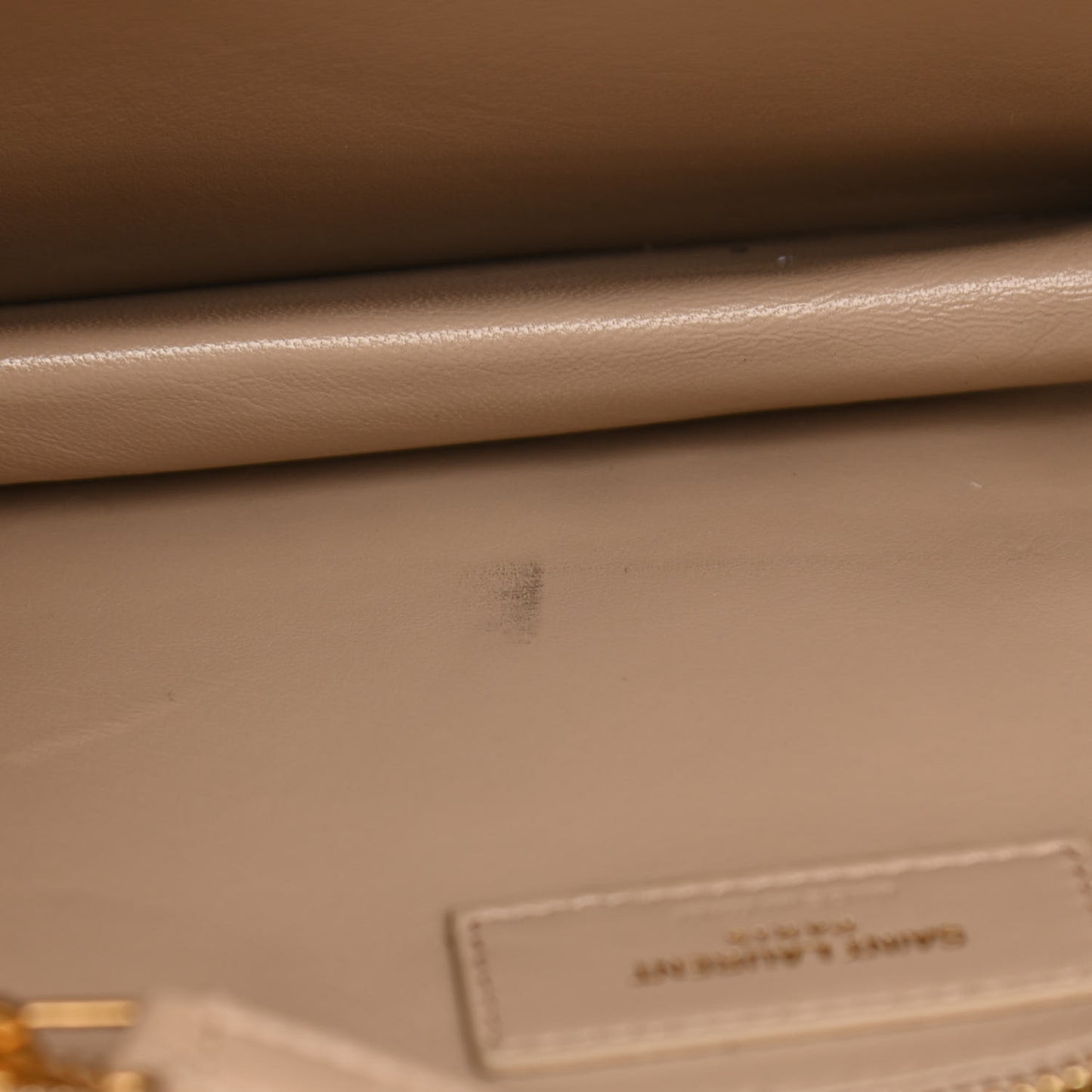 Smooth Calfskin Le Maillon Satchel Dark Beige