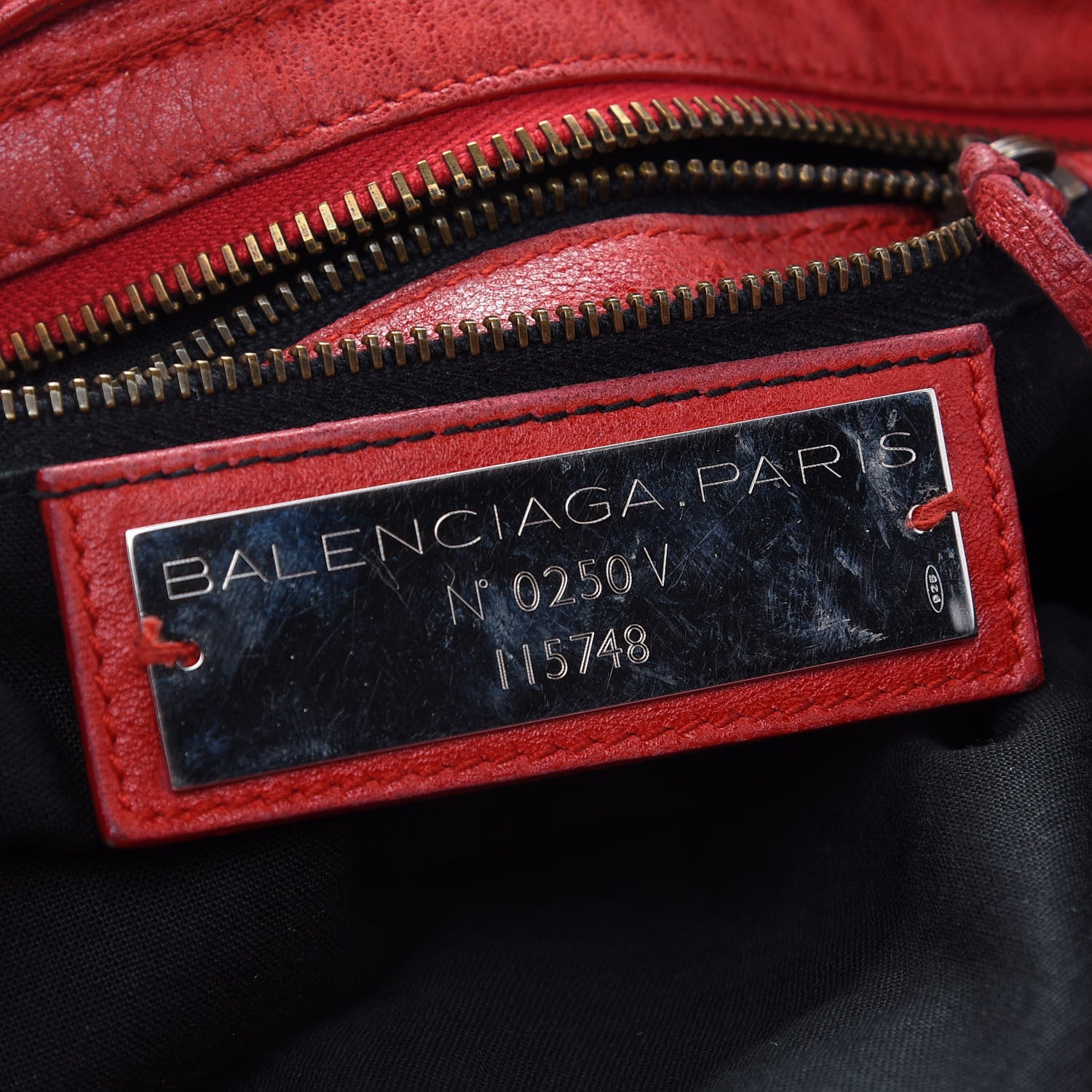 Balenciaga Chevre Classic Hardware City Rouge Vermillion 9 of 16