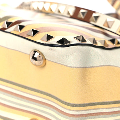 Valentino Garavani Vitello Native Couture 1975 Mini Rockstud Tote Multicolor 10 of 11