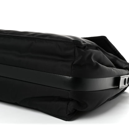Prada Re-Nylon Vitello Padded Large Flap Shoulder Bag Black 9 of 9