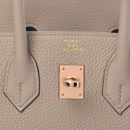Hermes Togo Birkin 25 Gris Tourterelle 14 of 38