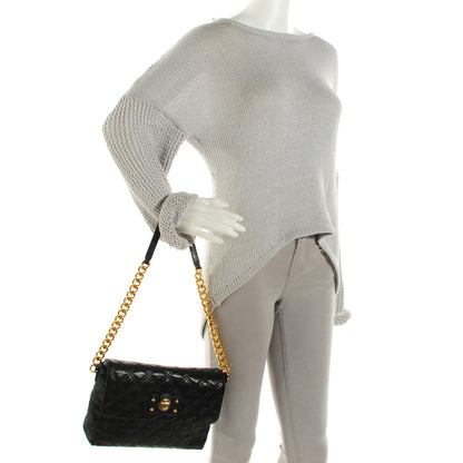 Marc Jacobs Lacquered Lambskin Quilted The Large Single Flap Black 2 of 8