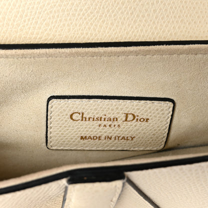 Christian Dior Grained Calfskin Mini Saddle Bag White 6 of 10