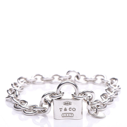 Tiffany Sterling Silver 1837 Lock Charm Bracelet 1 of 4