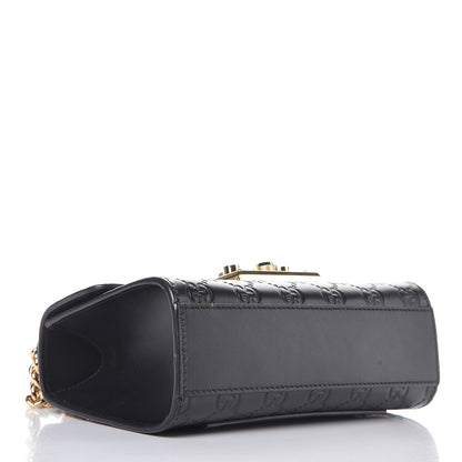 Gucci Guccissima Small Padlock Shoulder Bag Black 5 of 15