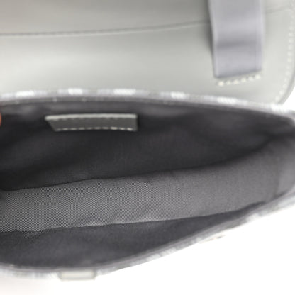 Christian Dior Coated Canvas CD Diamond Mens Mini Saddle Bag Grey 5 of 8