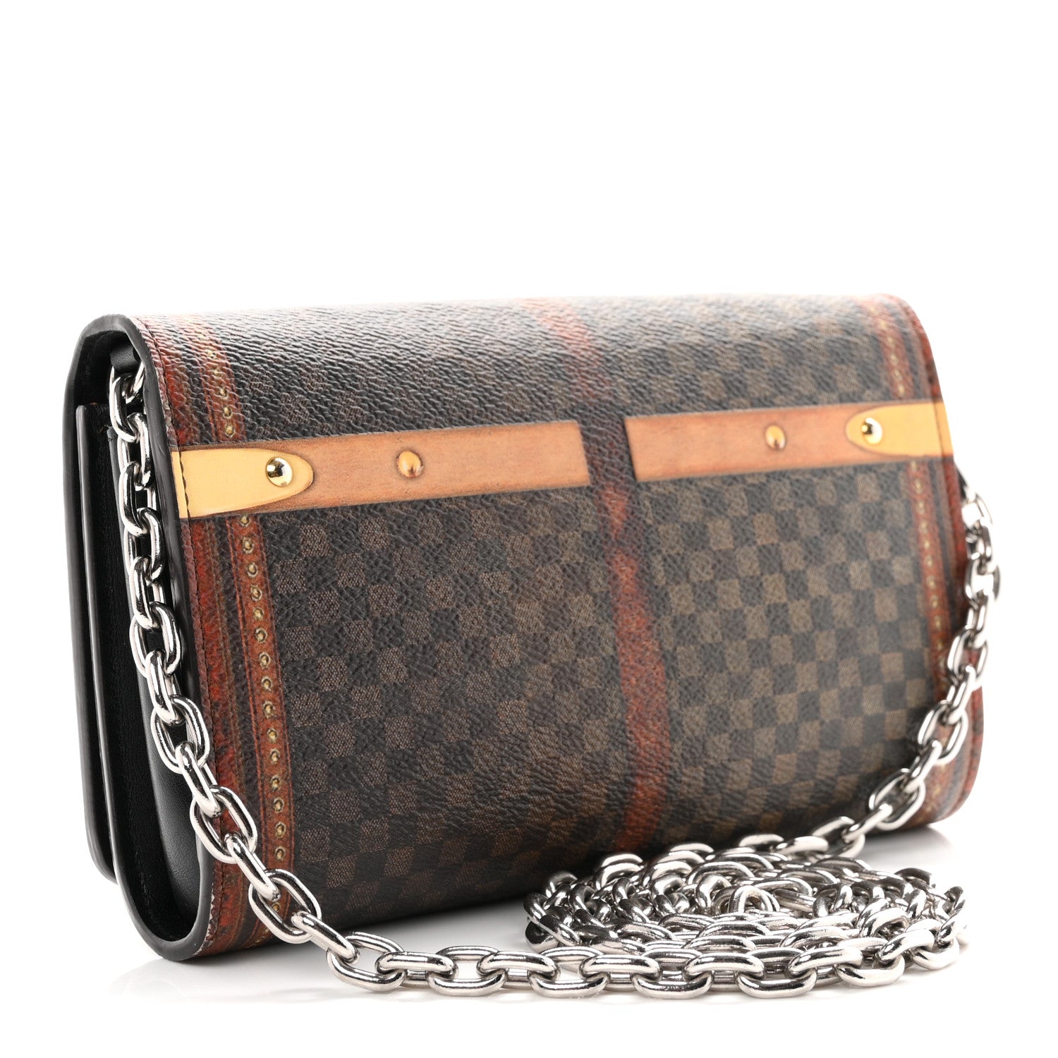 Louis Vuitton メッシュキャリーバッグ Louis Vuitton Transformed Damier Ebene Time Trunk Twist Chain