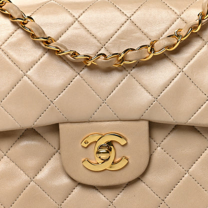 Chanel Lambskin Quilted Small Double Flap Beige 8 of 10