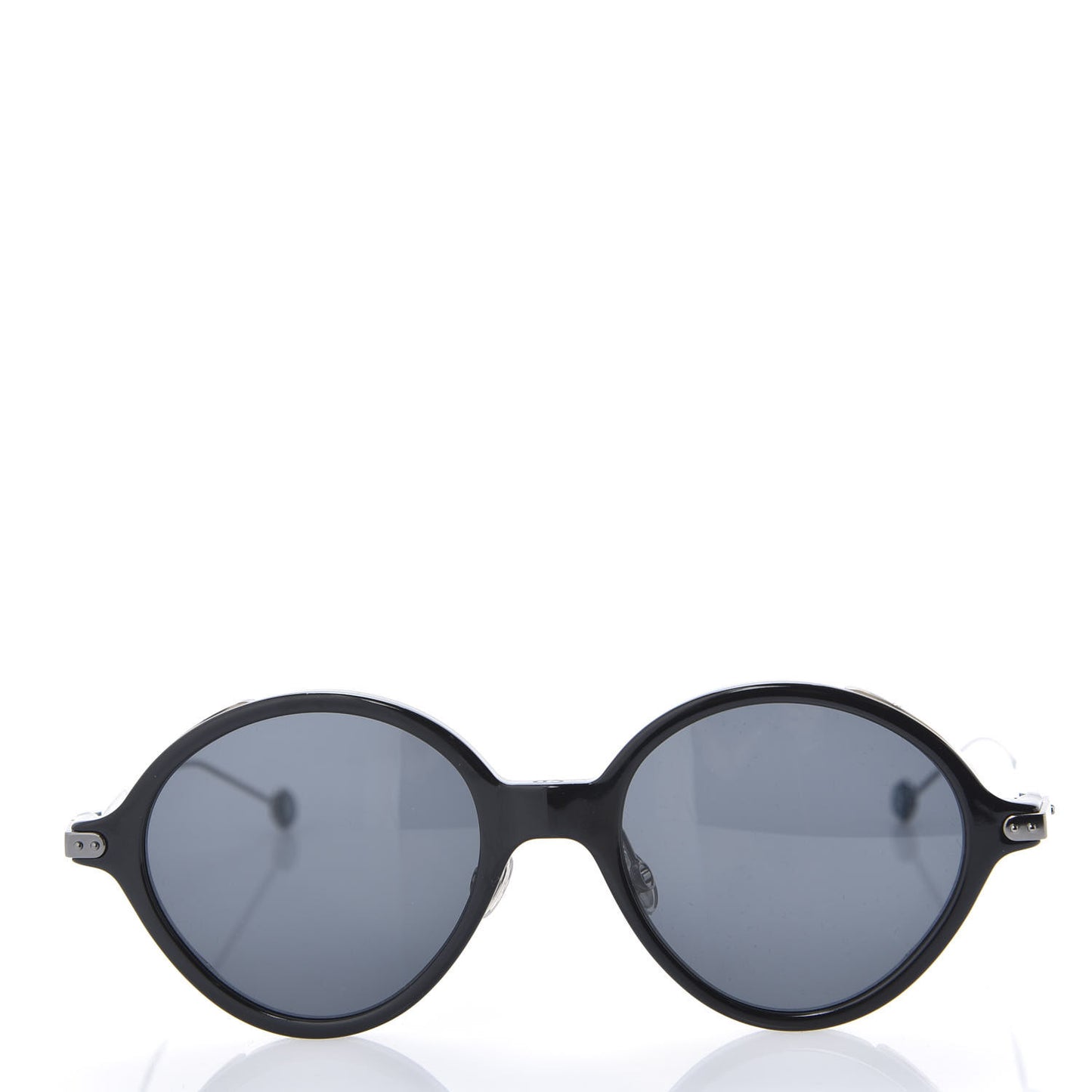 Acetate Umbrage Round Sunglasses Tortoise Black