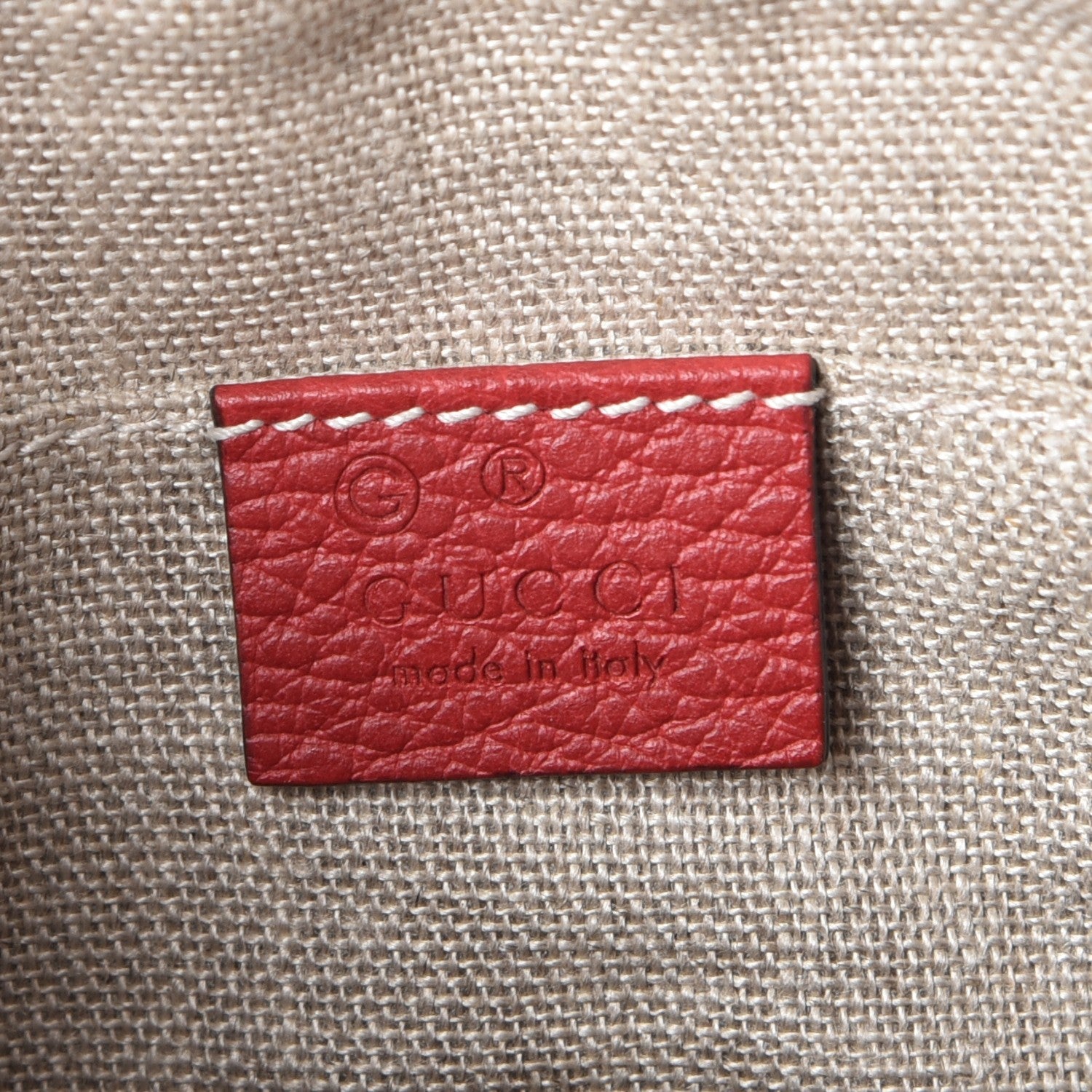 Gucci Monogram Mini Bree Messenger Bag Red 6 of 7