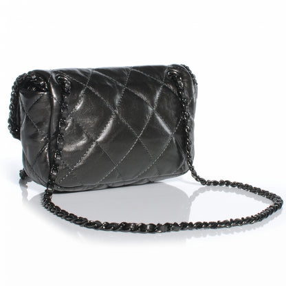 Chanel Calfskin Chain Me Mini Flap Dark Grey 3 of 7