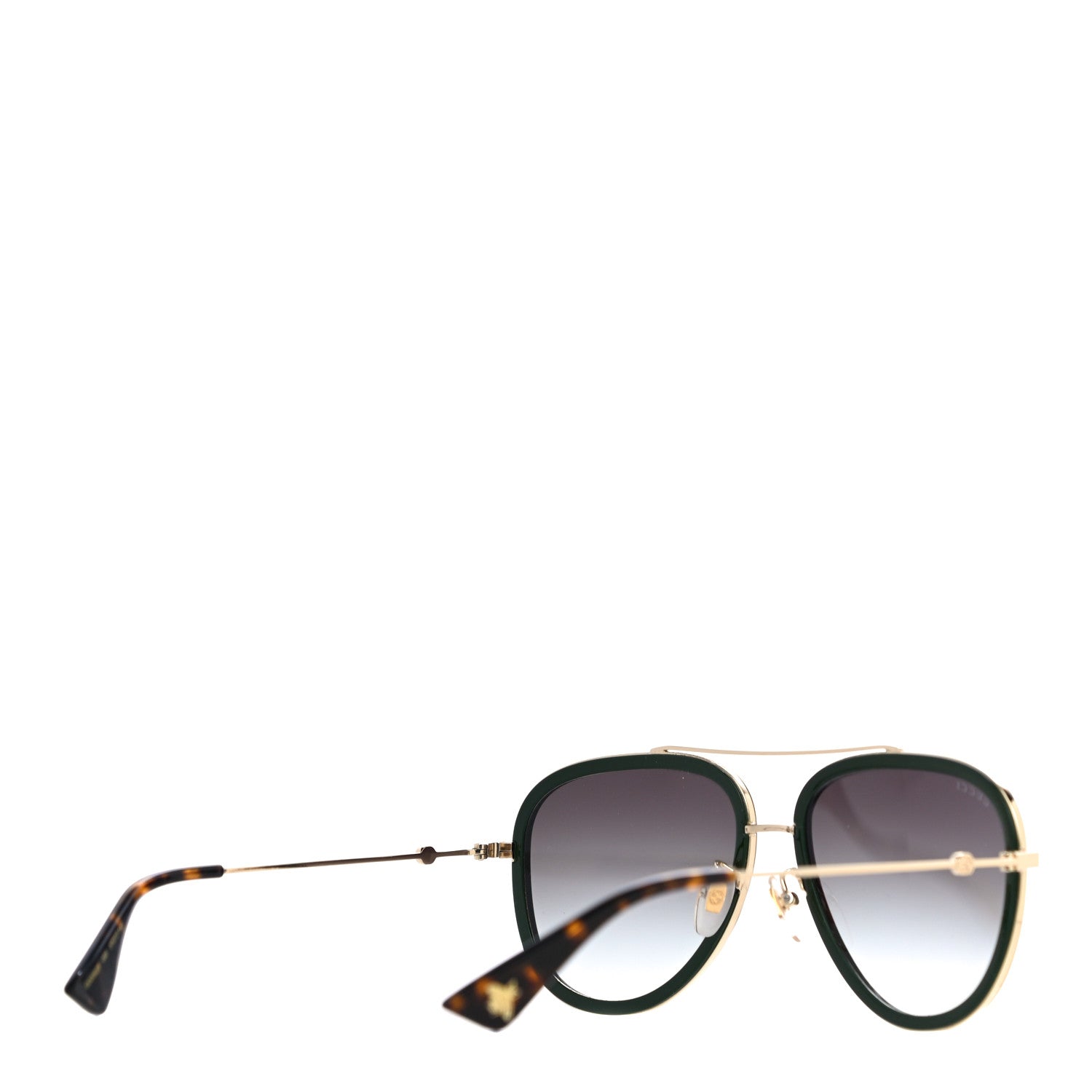 Gucci Web Aviator Sunglasses GG0062S Green Red 3 of 7