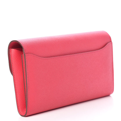 Hermes Epsom Constance Long Wallet Rose Extreme 3 of 10