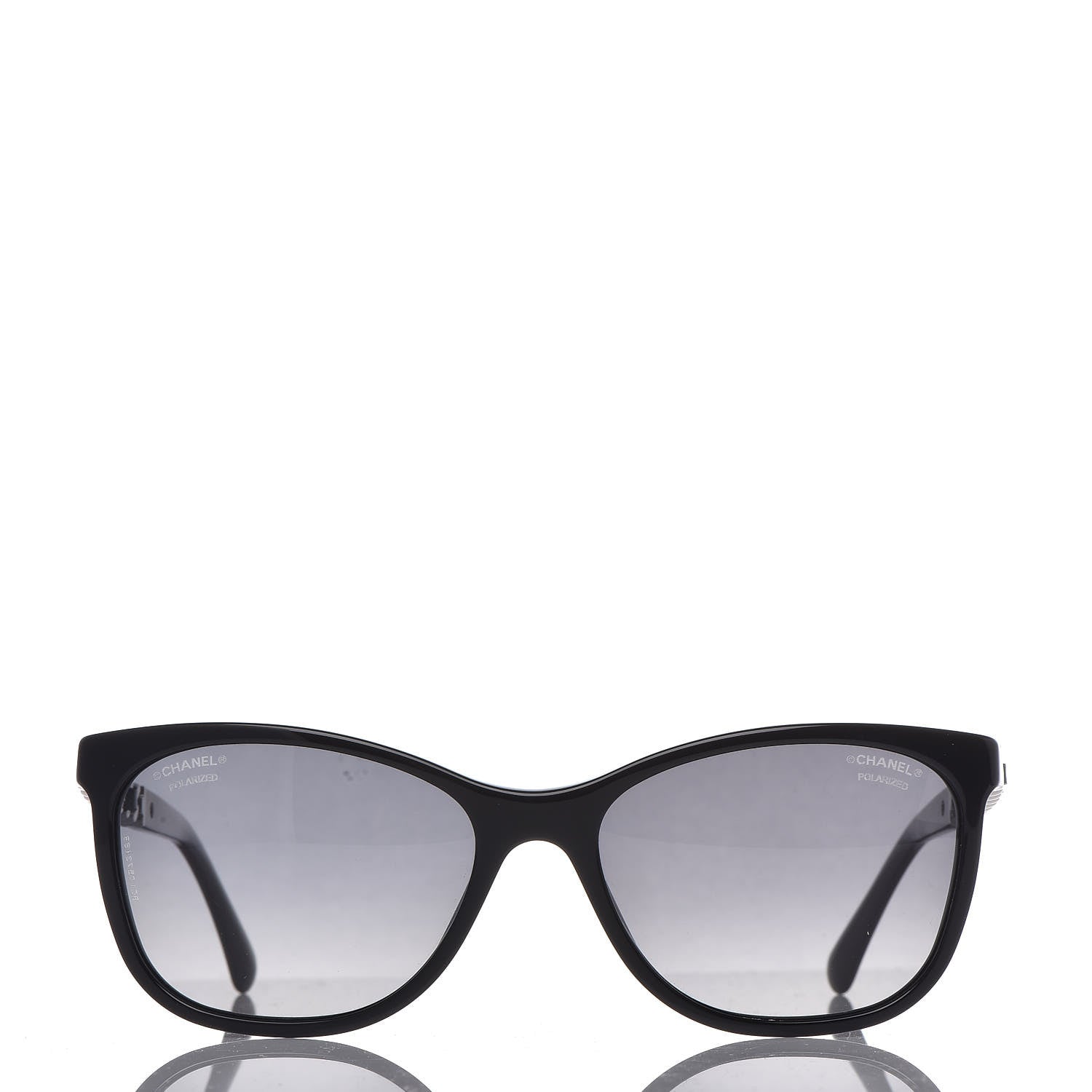 Chanel Cat Eye Chain Polarized Sunglasses 5260-Q Black 1 of 7