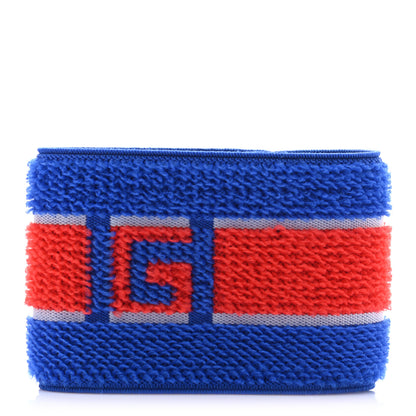 Gucci Cotton Logo Headband and Wrist Set M Blue Orange 6 of 8