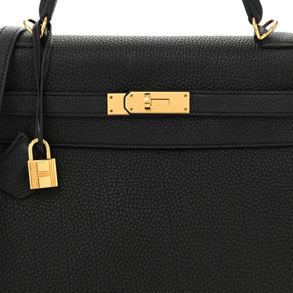 Hermes Togo Kelly Retourne 32 Black 8 of 12
