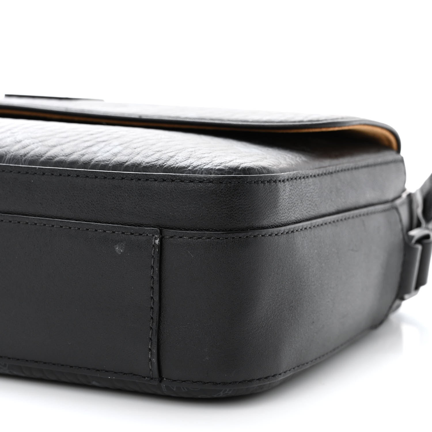 MCM Visetos Monogram Medium Aren Crossbody Black 9 of 9