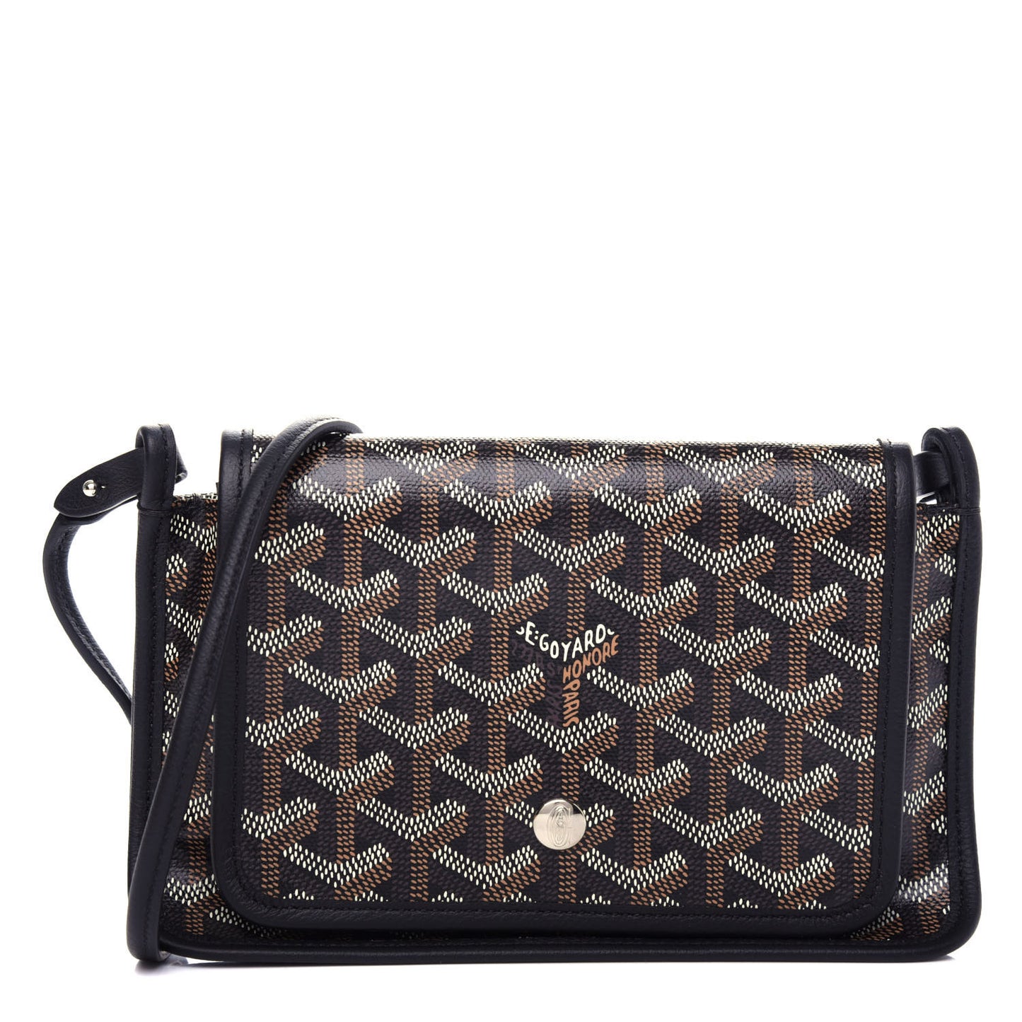 Goyardine Plumet Wallet Clutch Black