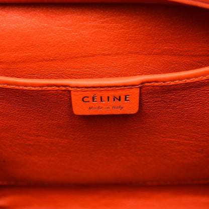 Celine Smooth Calfskin Nano Luggage Fluo Orange 6 of 7