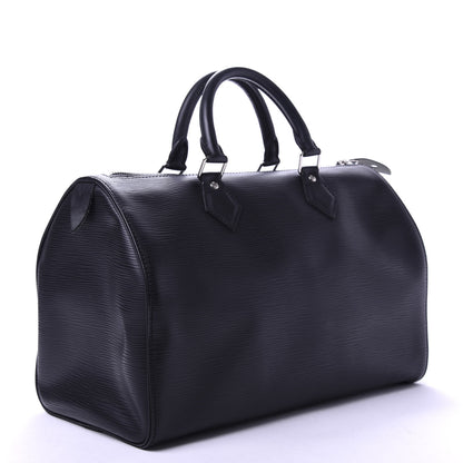 Louis Vuitton Epi Speedy 30 Black 2 of 9