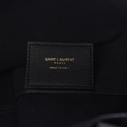 Saint Laurent Calfskin Large Shopping Tote Black 5 of 9