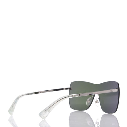 Chanel Shield Runway Sunglasses 4215 Silver Purple 4 of 8