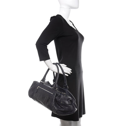 Balenciaga Agneau Whistle Shoulder Bag Marine 2 of 12