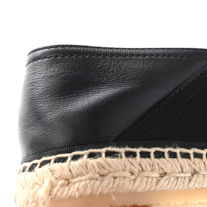 Christian Dior Canvas Lambskin Mens Logo Espadrilles 42 Black 11 of 13