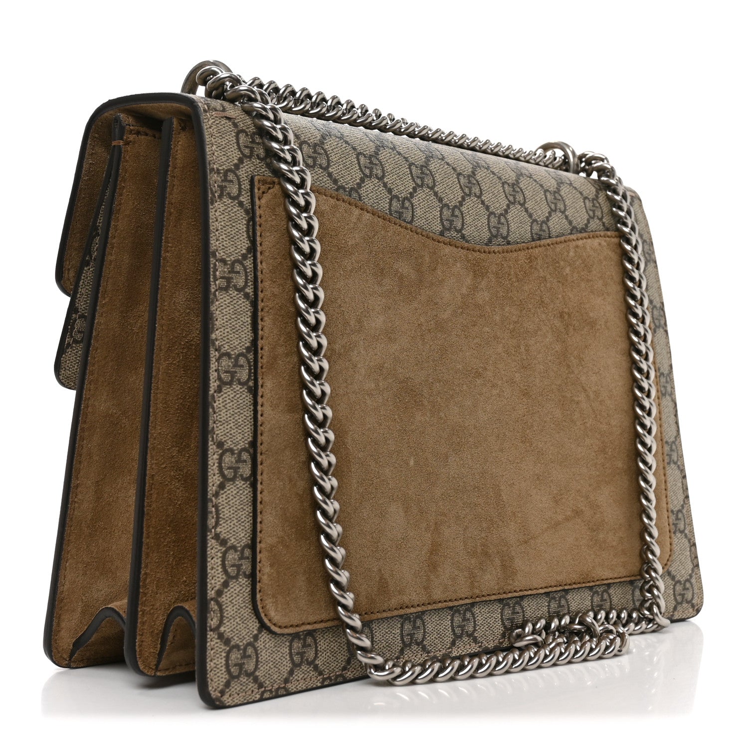 Gucci GG Supreme Monogram Medium Dionysus Shoulder Bag Taupe 3 of 11