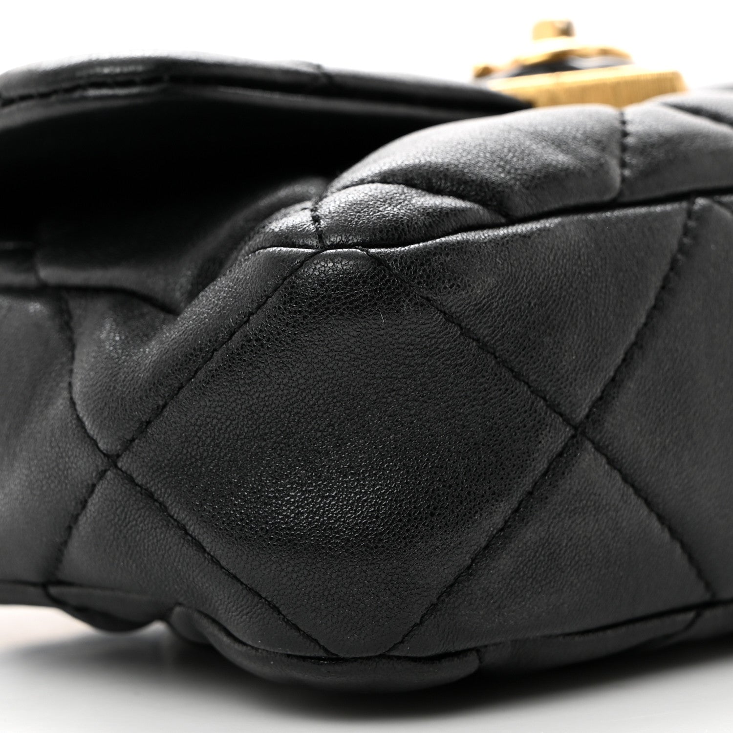 Chanel Lambskin Plexiglass Quilted Coco Love Mini Flap Black 9 of 10