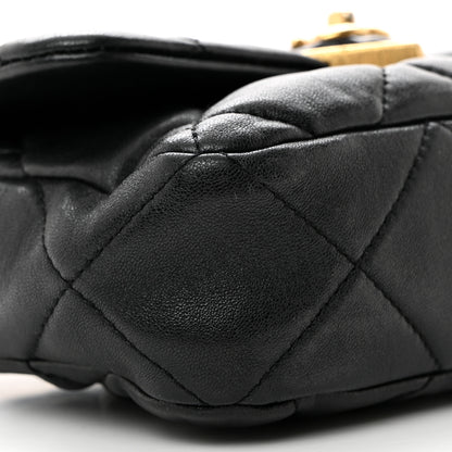 Chanel Lambskin Plexiglass Quilted Coco Love Mini Flap Black 9 of 10