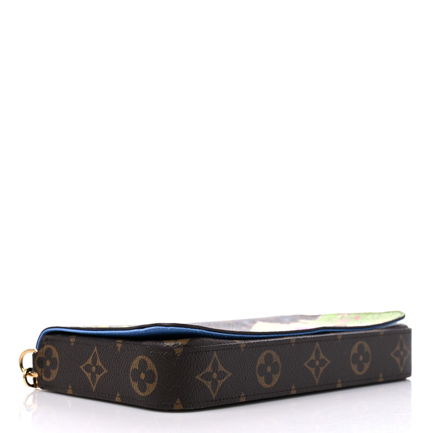 Monogram 2021 Christmas Animation China Wall Pochette Felicie Chain Wallet Myosotis Blue