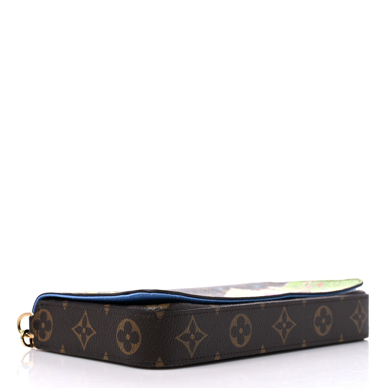Louis Vuitton Monogram 2021 Christmas Animation China Wall Pochette Felicie Chain Wallet Myosotis Blue 4 of 9