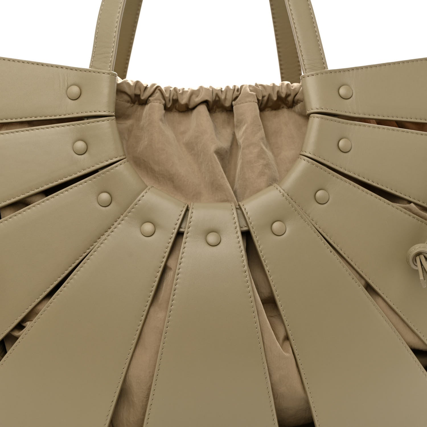 Bottega Veneta French Calfskin Large Shell Bag Taupe 9 of 11