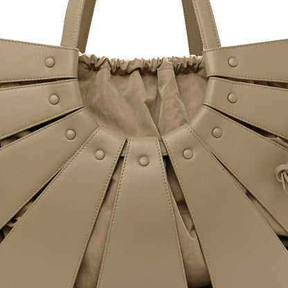 Bottega Veneta French Calfskin Large Shell Bag Taupe 9 of 11