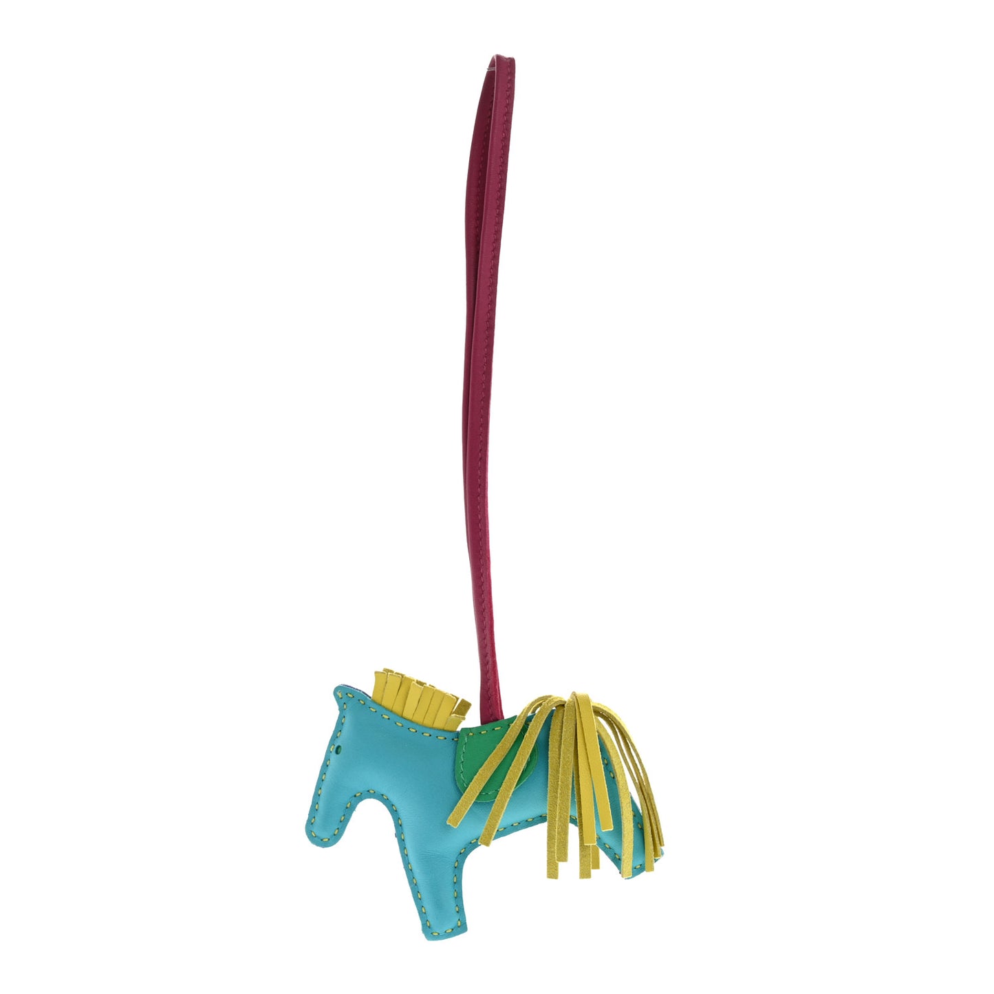 Milo Lambskin Grigri Reversible Rodeo Bag Charm PM Bleu Azteque Menthe Soufre Tosca Bleu Electrique Rose Shocking