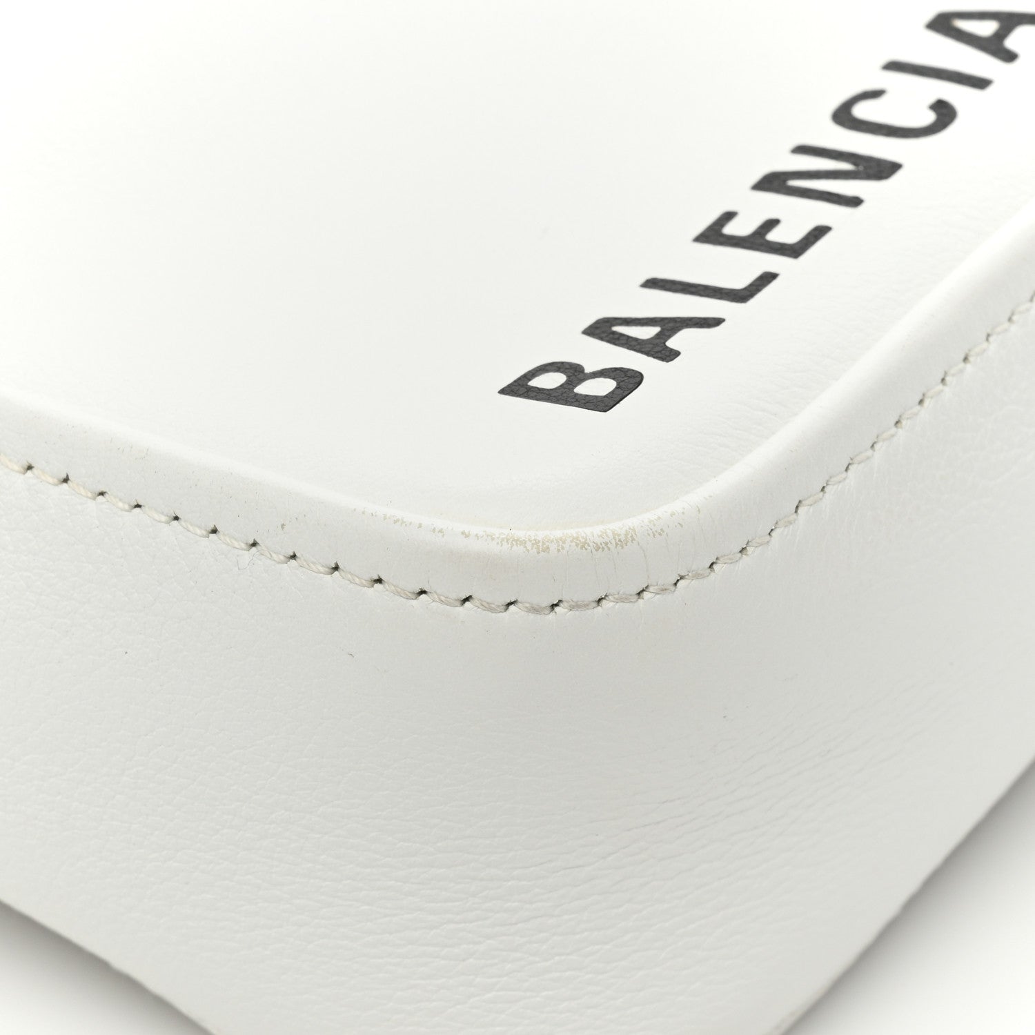 Balenciaga Calfskin XS Triangle Chain Duffle White 12 of 15